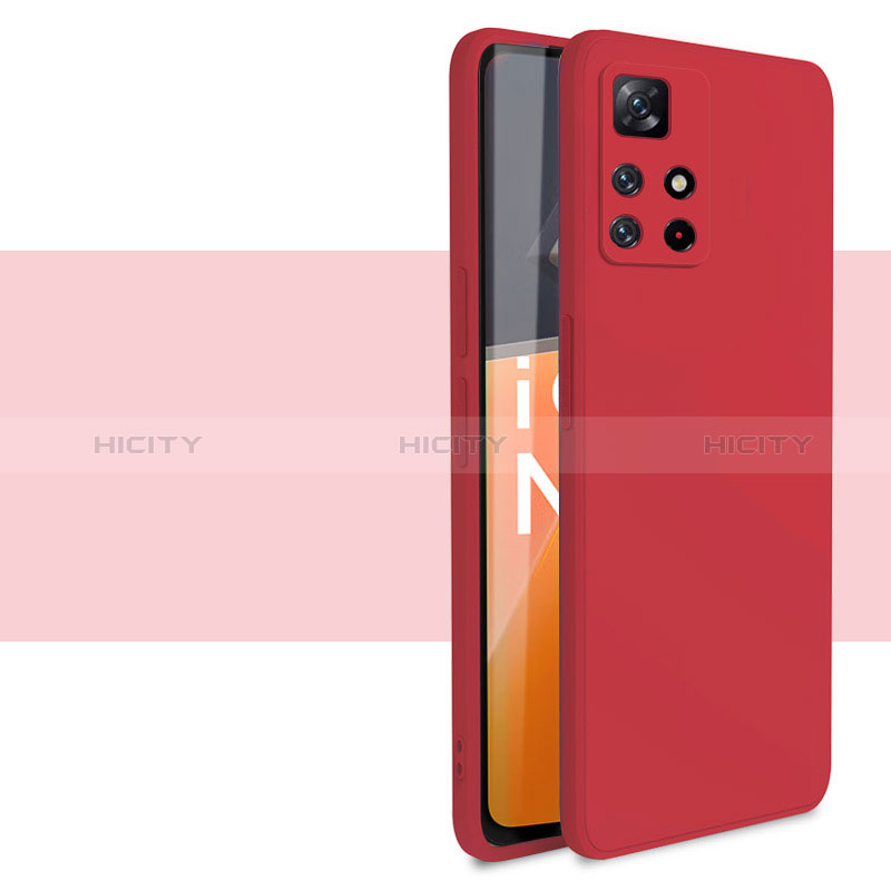 Custodia Silicone Ultra Sottile Morbida 360 Gradi Cover YK1 per Xiaomi Poco M4 Pro 5G Rosso