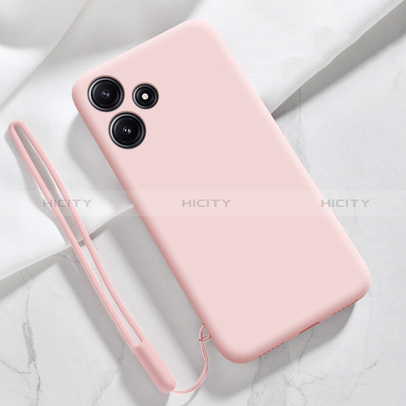 Custodia Silicone Ultra Sottile Morbida 360 Gradi Cover YK1 per Xiaomi Poco M6 Pro 5G Rosa