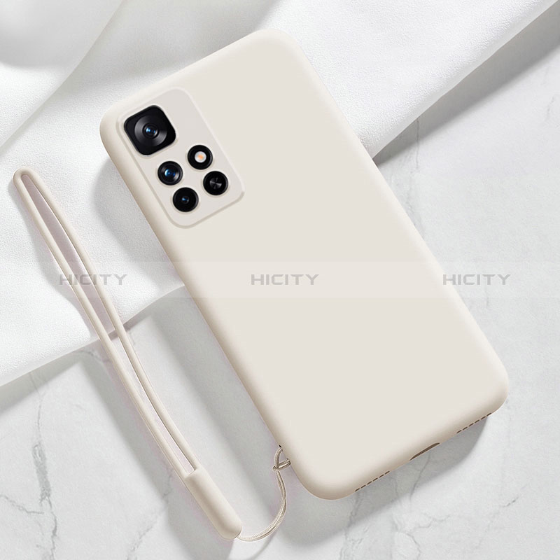 Custodia Silicone Ultra Sottile Morbida 360 Gradi Cover YK1 per Xiaomi Redmi 10 (2022) Bianco