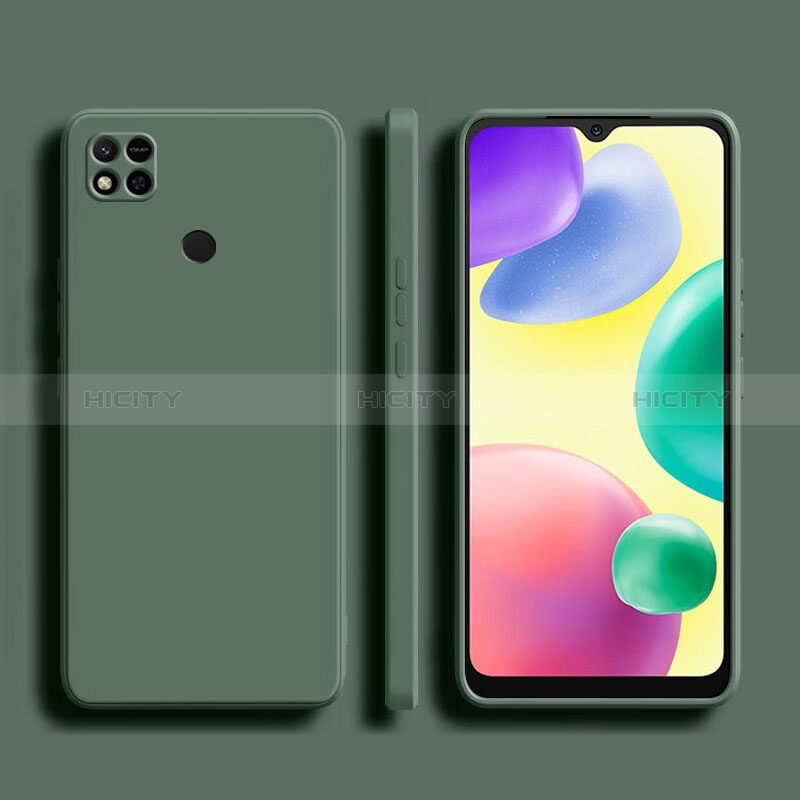 Custodia Silicone Ultra Sottile Morbida 360 Gradi Cover YK1 per Xiaomi Redmi 9 India Verde