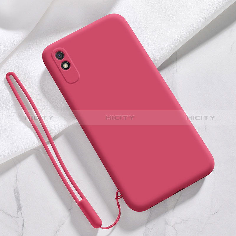 Custodia Silicone Ultra Sottile Morbida 360 Gradi Cover YK1 per Xiaomi Redmi 9A Rosso