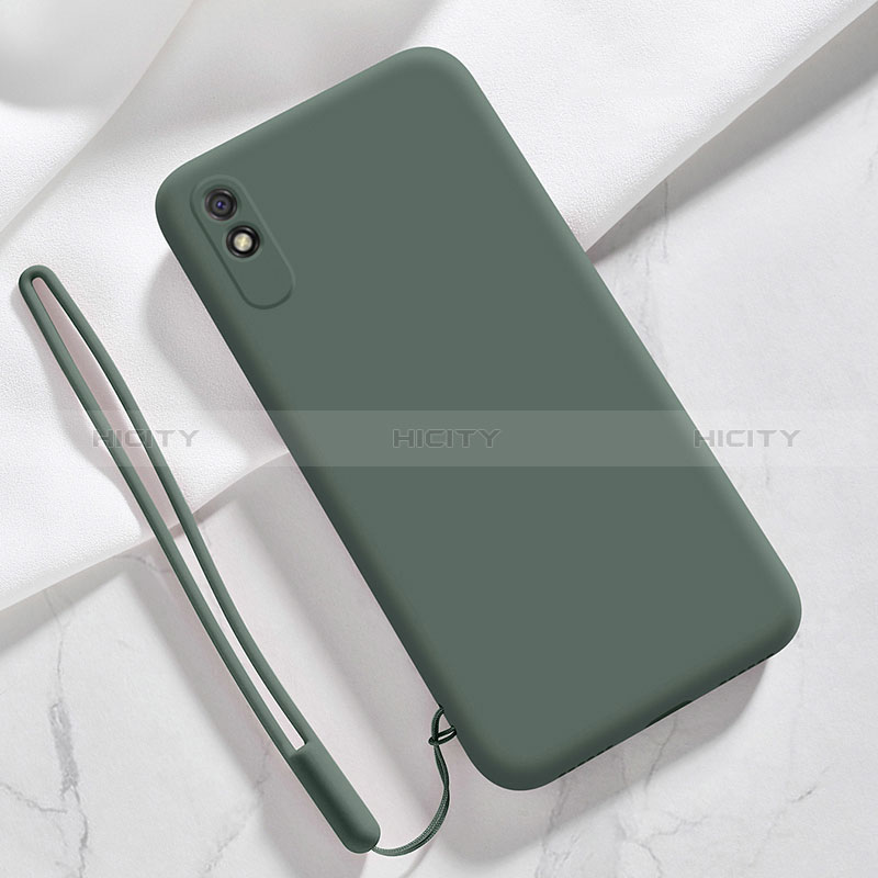 Custodia Silicone Ultra Sottile Morbida 360 Gradi Cover YK1 per Xiaomi Redmi 9A Verde Notte