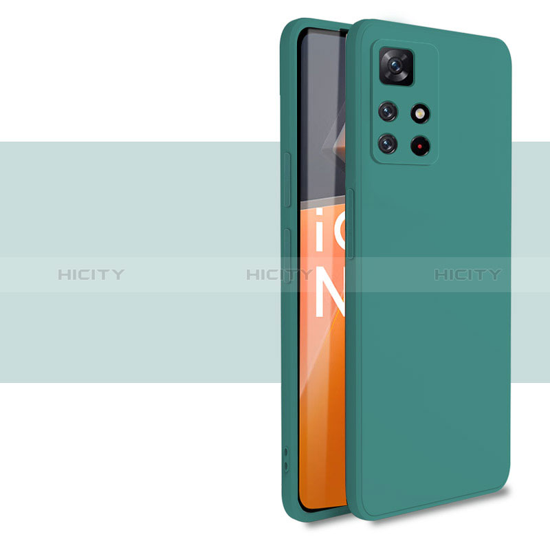 Custodia Silicone Ultra Sottile Morbida 360 Gradi Cover YK1 per Xiaomi Redmi Note 11 5G Verde