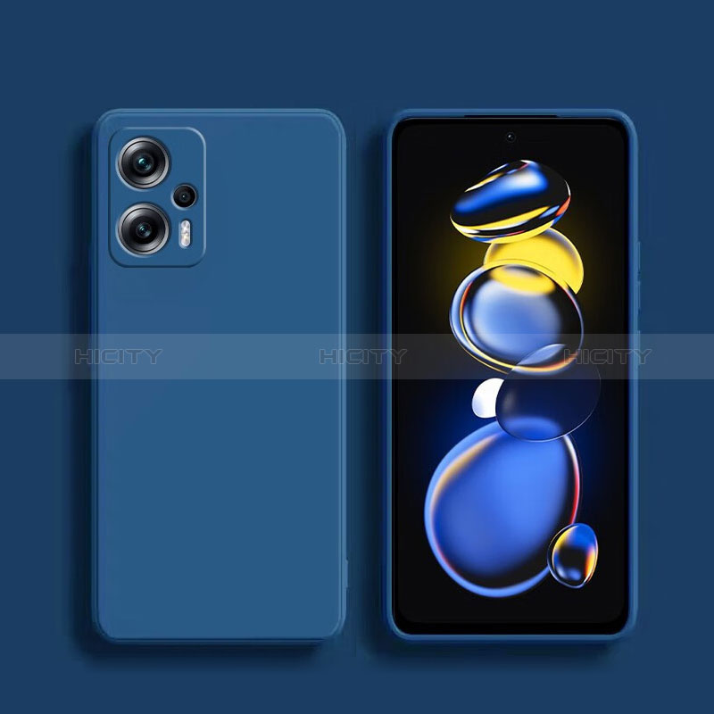 Custodia Silicone Ultra Sottile Morbida 360 Gradi Cover YK1 per Xiaomi Redmi Note 11T Pro+ Plus 5G Blu