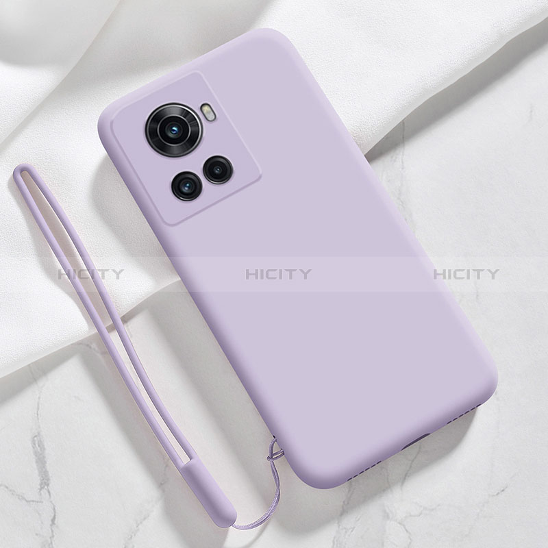 Custodia Silicone Ultra Sottile Morbida 360 Gradi Cover YK2 per OnePlus 10R 5G Lavanda