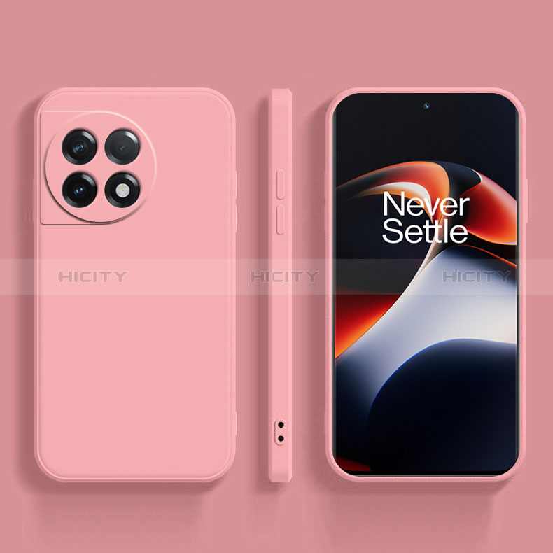 Custodia Silicone Ultra Sottile Morbida 360 Gradi Cover YK2 per OnePlus 11 5G Rosa