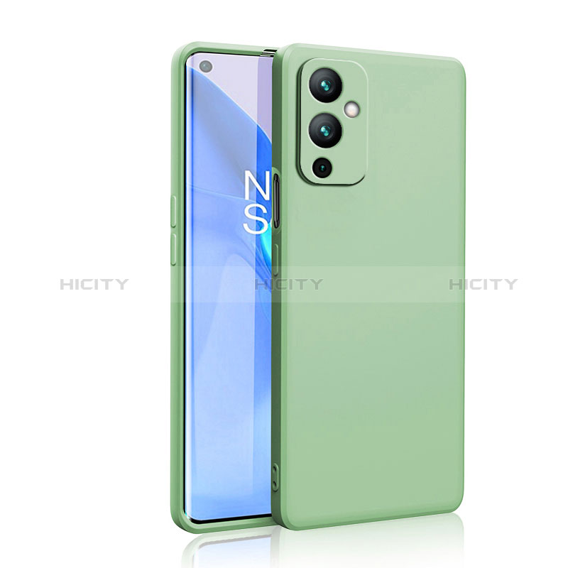 Custodia Silicone Ultra Sottile Morbida 360 Gradi Cover YK2 per OnePlus 9 5G Verde