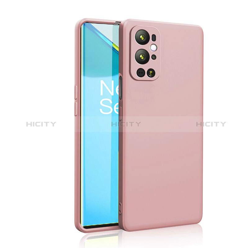 Custodia Silicone Ultra Sottile Morbida 360 Gradi Cover YK2 per OnePlus 9 Pro 5G Rosa