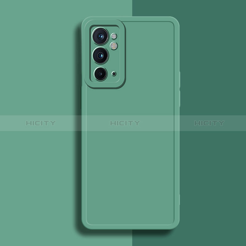 Custodia Silicone Ultra Sottile Morbida 360 Gradi Cover YK2 per OnePlus 9RT 5G Verde