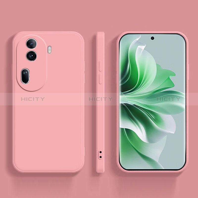 Custodia Silicone Ultra Sottile Morbida 360 Gradi Cover YK2 per Oppo Reno11 Pro 5G Rosa