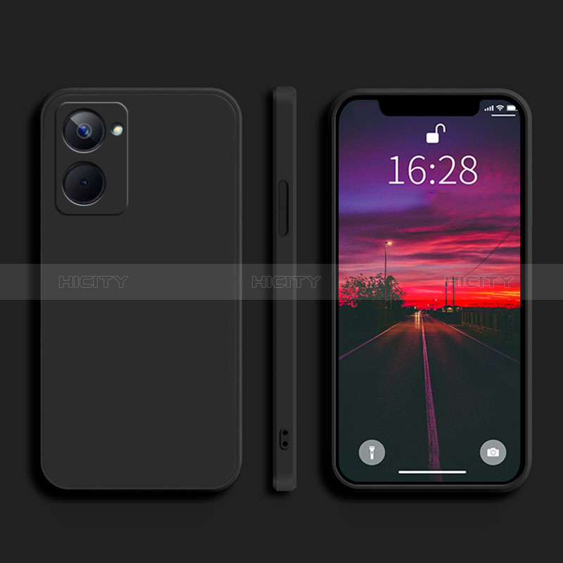 Custodia Silicone Ultra Sottile Morbida 360 Gradi Cover YK2 per Realme 10 Pro 5G Nero