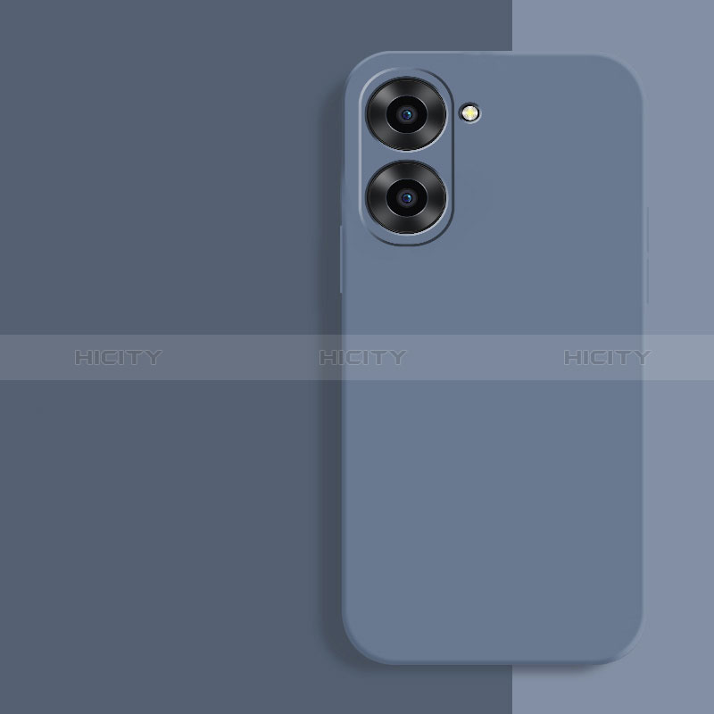 Custodia Silicone Ultra Sottile Morbida 360 Gradi Cover YK2 per Realme 10S 5G Grigio Lavanda