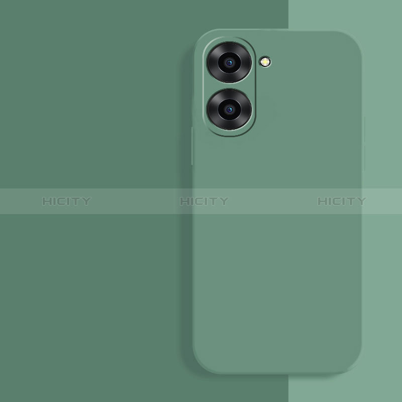 Custodia Silicone Ultra Sottile Morbida 360 Gradi Cover YK2 per Realme 10S 5G Verde Notte