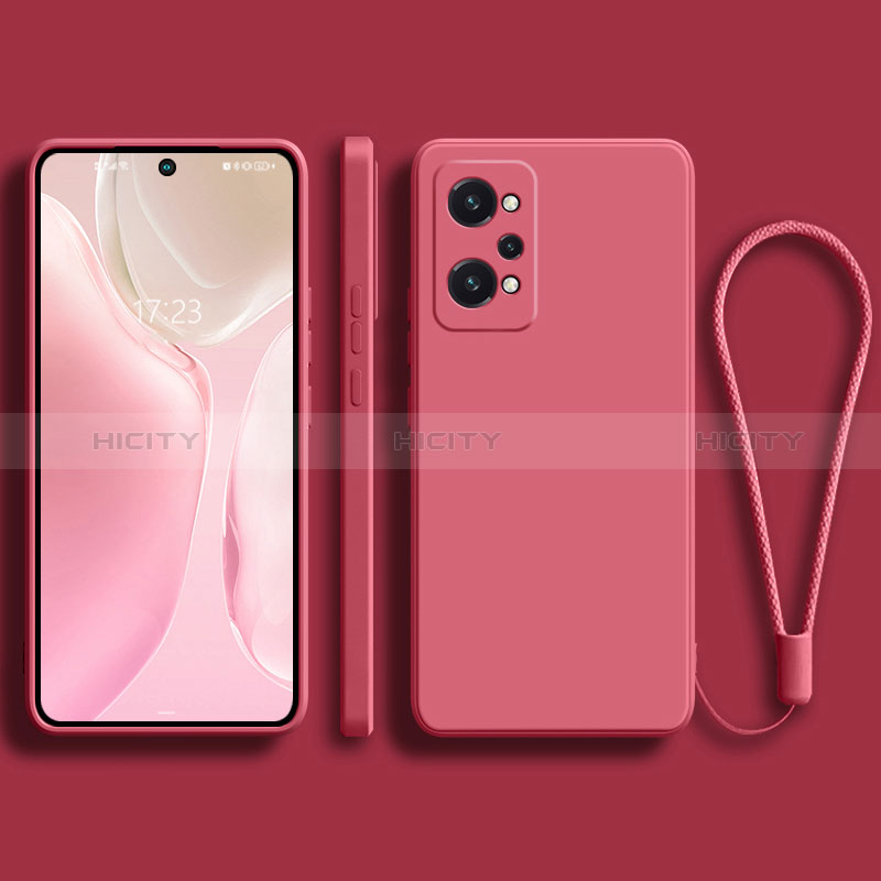 Custodia Silicone Ultra Sottile Morbida 360 Gradi Cover YK2 per Realme Q5 Pro 5G Rosa Caldo