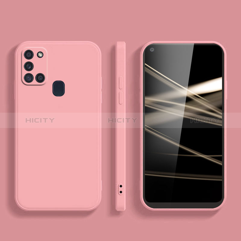 Custodia Silicone Ultra Sottile Morbida 360 Gradi Cover YK2 per Samsung Galaxy A21s Rosa