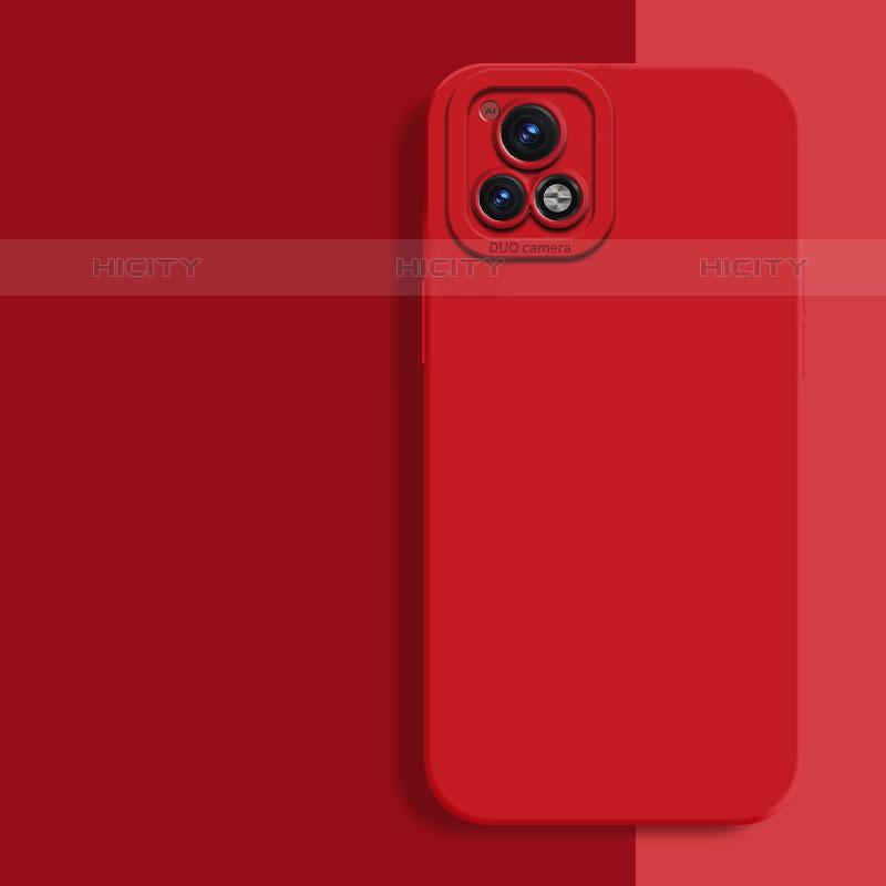 Custodia Silicone Ultra Sottile Morbida 360 Gradi Cover YK2 per Vivo iQOO U3 5G Rosso