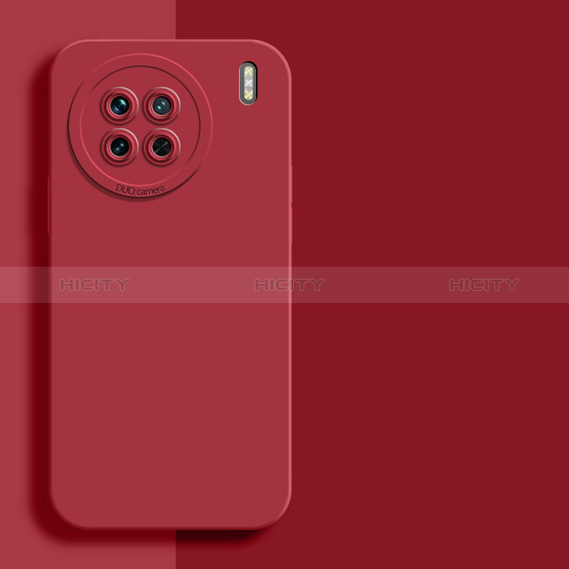 Custodia Silicone Ultra Sottile Morbida 360 Gradi Cover YK2 per Vivo X90 5G Rosso