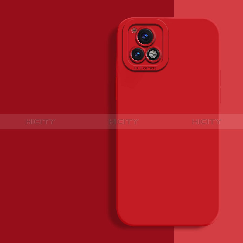 Custodia Silicone Ultra Sottile Morbida 360 Gradi Cover YK2 per Vivo Y31s 5G Rosso