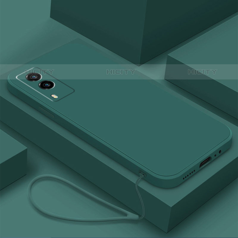 Custodia Silicone Ultra Sottile Morbida 360 Gradi Cover YK2 per Vivo Y71t 5G Verde Notte