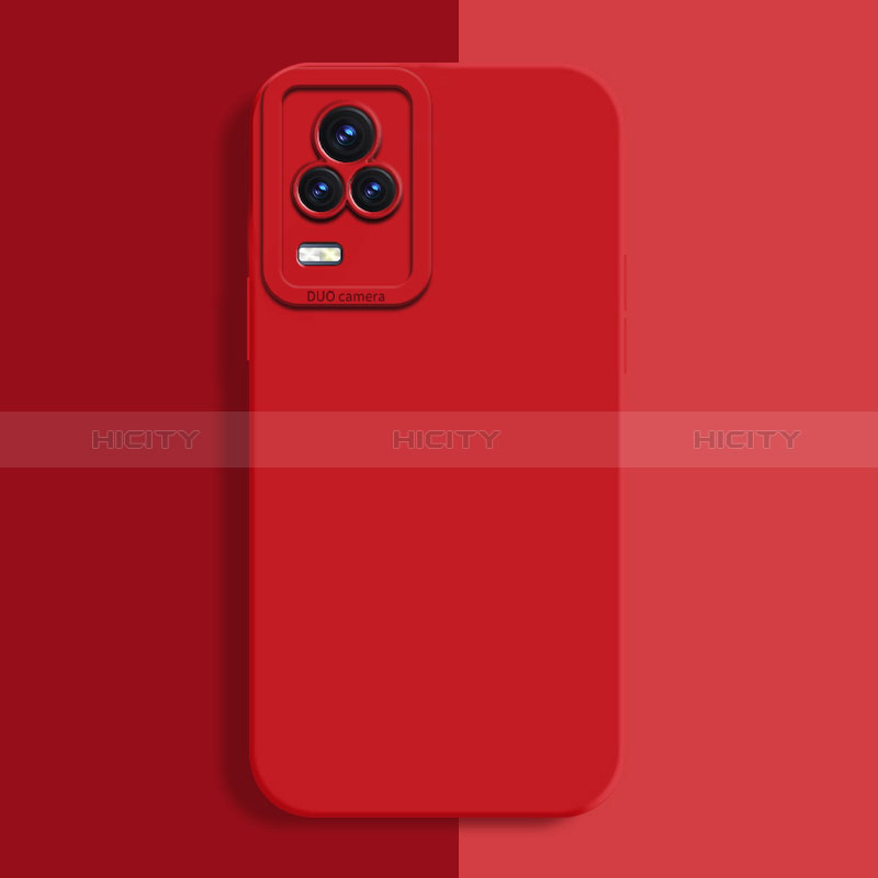 Custodia Silicone Ultra Sottile Morbida 360 Gradi Cover YK2 per Vivo Y73 (2021) Rosso