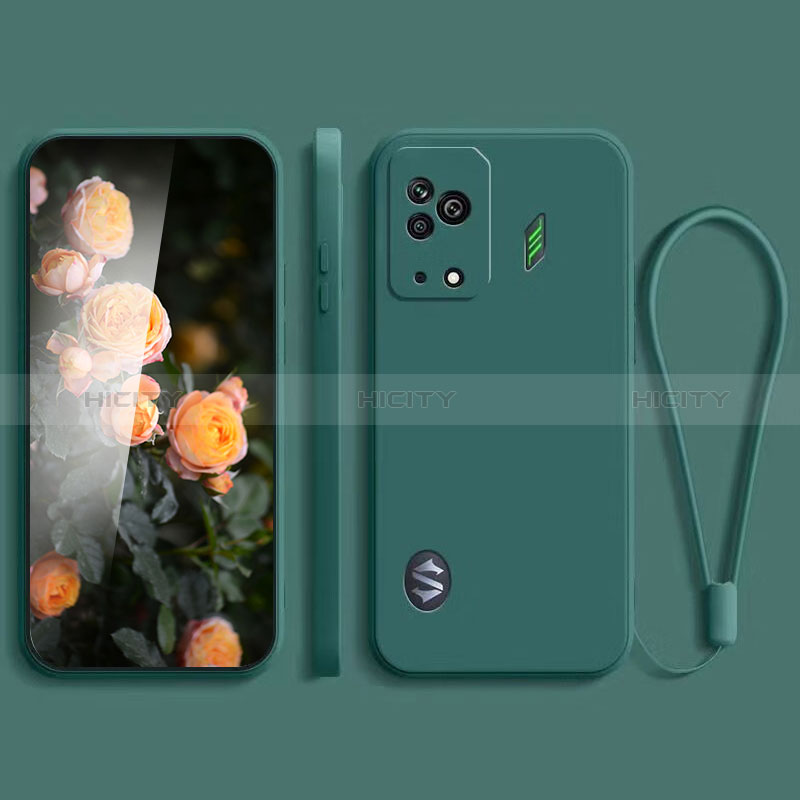 Custodia Silicone Ultra Sottile Morbida 360 Gradi Cover YK2 per Xiaomi Black Shark 5 5G Verde Notte