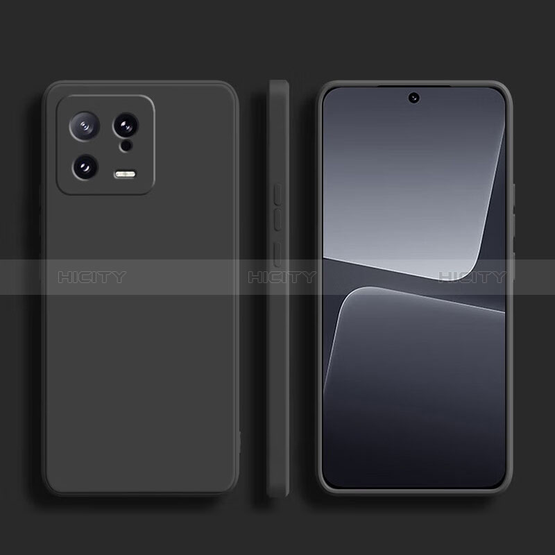 Custodia Silicone Ultra Sottile Morbida 360 Gradi Cover YK2 per Xiaomi Mi 13 5G Nero