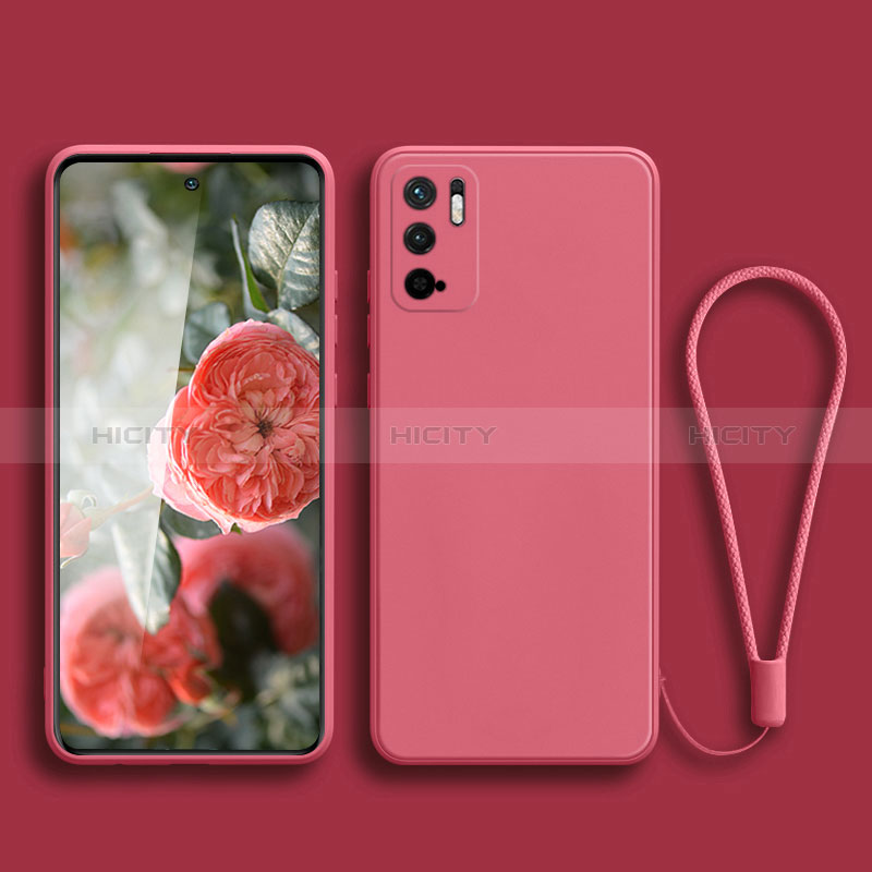 Custodia Silicone Ultra Sottile Morbida 360 Gradi Cover YK2 per Xiaomi POCO M3 Pro 5G Rosa Caldo