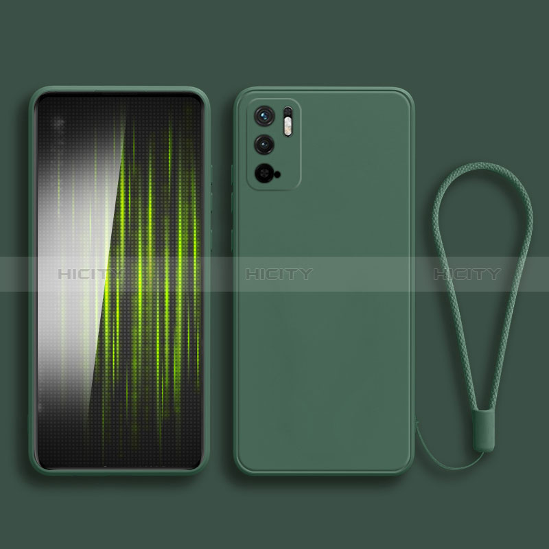 Custodia Silicone Ultra Sottile Morbida 360 Gradi Cover YK2 per Xiaomi POCO M3 Pro 5G Verde Notte