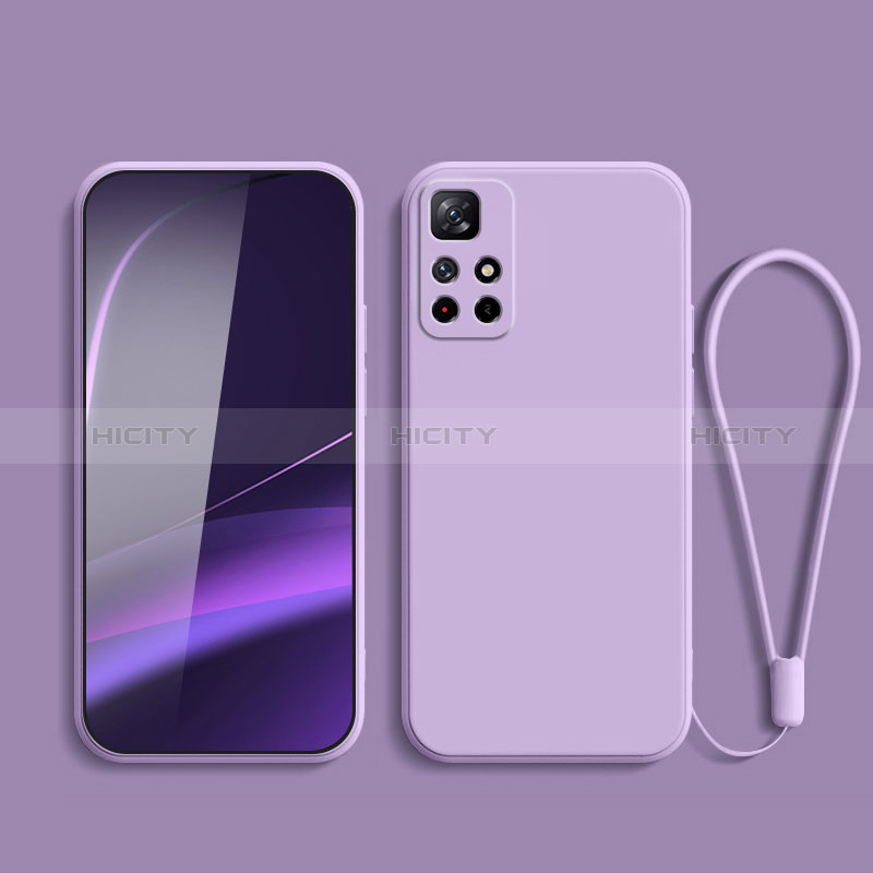 Custodia Silicone Ultra Sottile Morbida 360 Gradi Cover YK2 per Xiaomi Poco M4 Pro 5G Viola