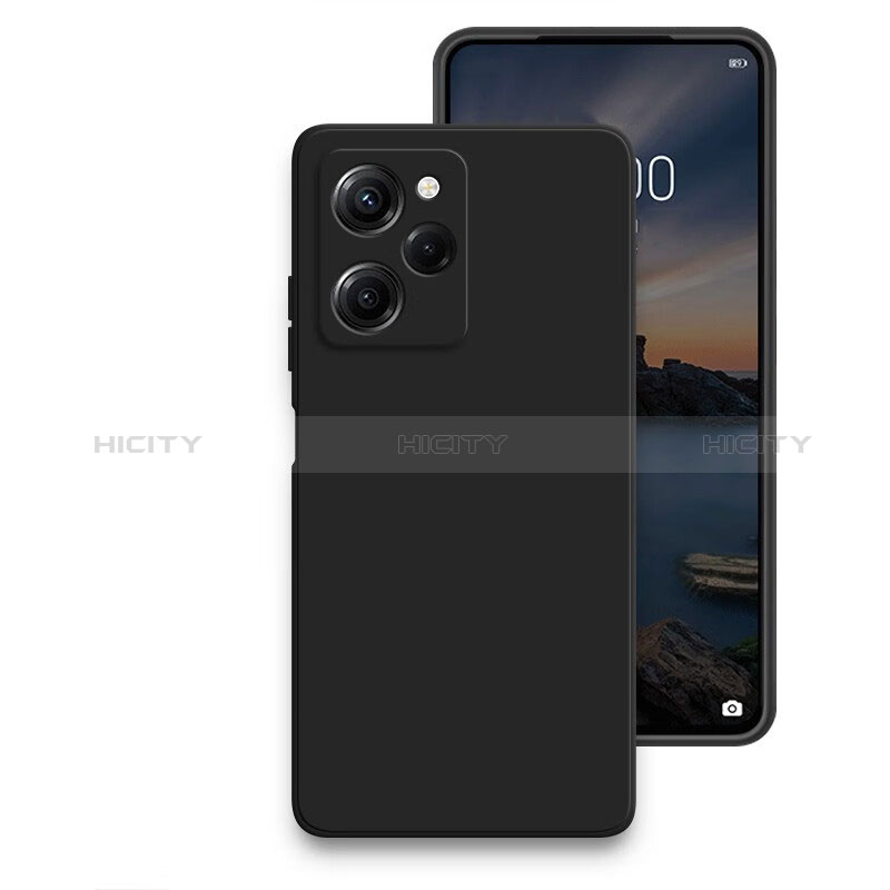 Custodia Silicone Ultra Sottile Morbida 360 Gradi Cover YK2 per Xiaomi Poco X5 Pro 5G Nero