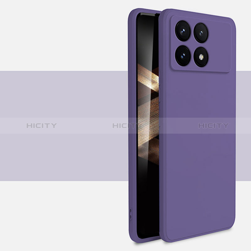 Custodia Silicone Ultra Sottile Morbida 360 Gradi Cover YK2 per Xiaomi Redmi K70 5G Viola