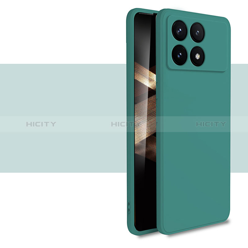 Custodia Silicone Ultra Sottile Morbida 360 Gradi Cover YK2 per Xiaomi Redmi K70 Pro 5G Verde Notte