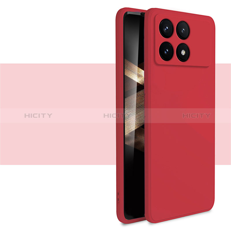 Custodia Silicone Ultra Sottile Morbida 360 Gradi Cover YK2 per Xiaomi Redmi K70E 5G Rosso