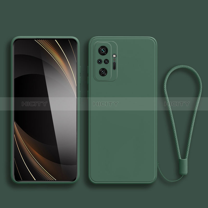 Custodia Silicone Ultra Sottile Morbida 360 Gradi Cover YK2 per Xiaomi Redmi Note 10 4G Verde Notte