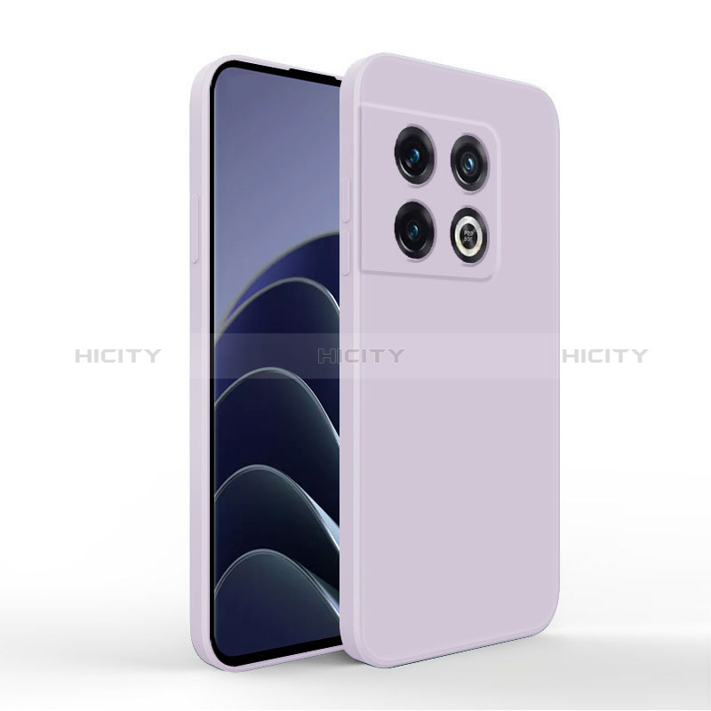 Custodia Silicone Ultra Sottile Morbida 360 Gradi Cover YK3 per OnePlus 10 Pro 5G Lavanda