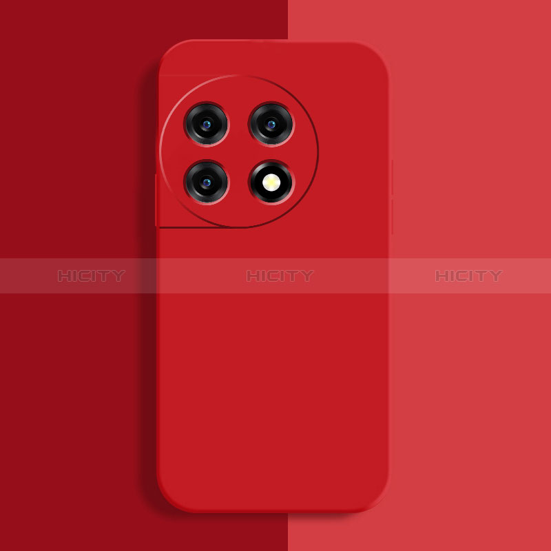 Custodia Silicone Ultra Sottile Morbida 360 Gradi Cover YK3 per OnePlus 11 5G Rosso