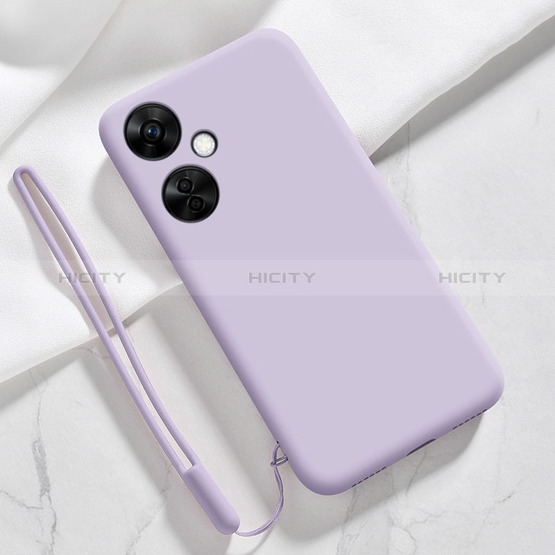 Custodia Silicone Ultra Sottile Morbida 360 Gradi Cover YK3 per OnePlus Nord CE 3 5G Lavanda