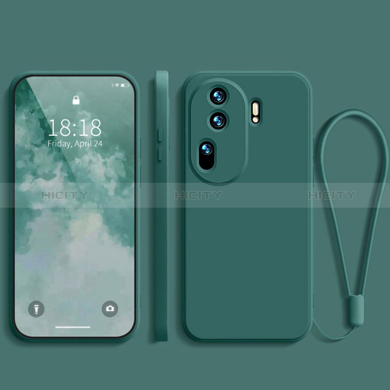 Custodia Silicone Ultra Sottile Morbida 360 Gradi Cover YK3 per Oppo Reno11 Pro 5G Verde