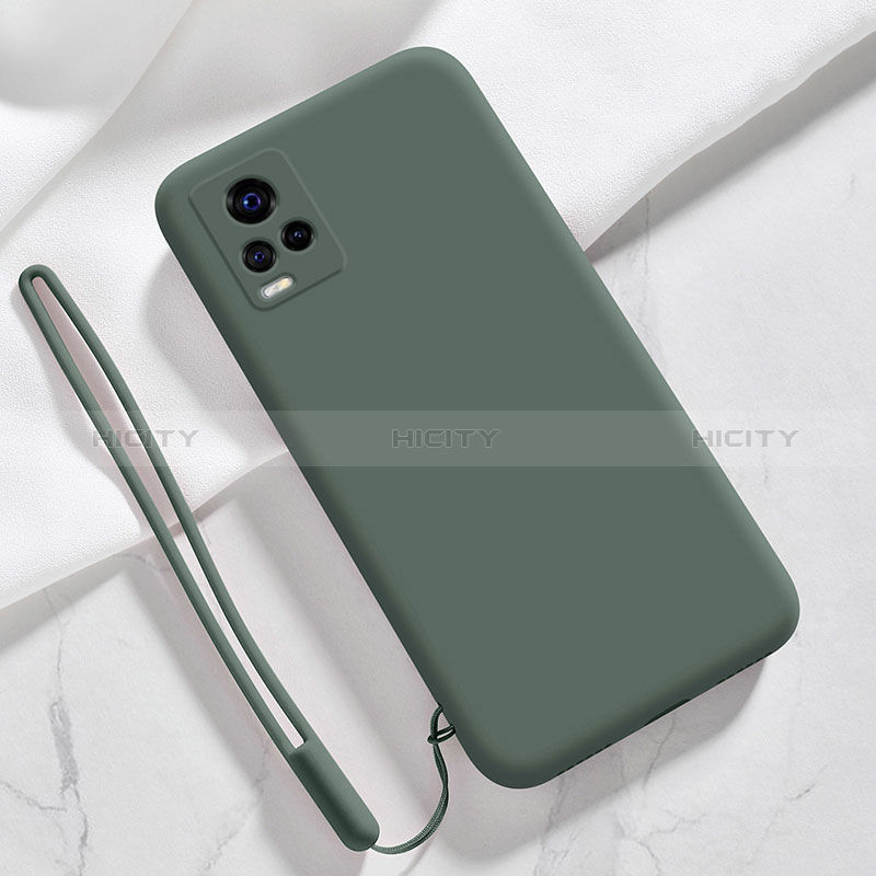 Custodia Silicone Ultra Sottile Morbida 360 Gradi Cover YK3 per Vivo iQOO 7 5G Verde Notte