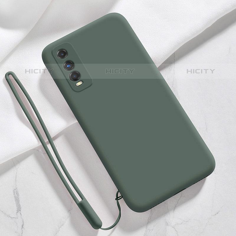 Custodia Silicone Ultra Sottile Morbida 360 Gradi Cover YK3 per Vivo iQOO U1 Verde Notte