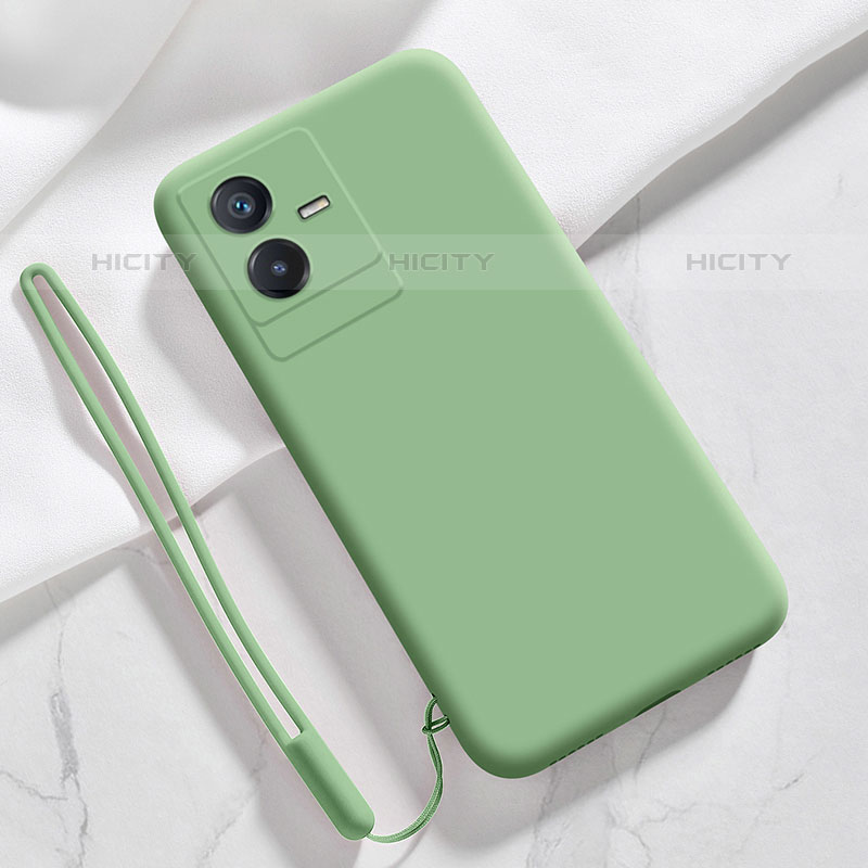 Custodia Silicone Ultra Sottile Morbida 360 Gradi Cover YK3 per Vivo iQOO Z6x Verde