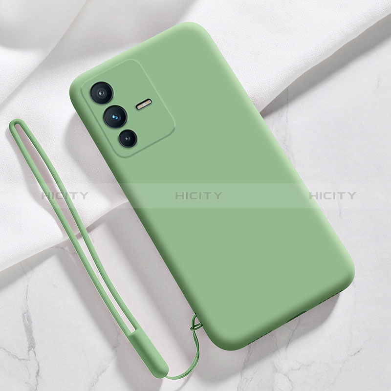 Custodia Silicone Ultra Sottile Morbida 360 Gradi Cover YK3 per Vivo V23 Pro 5G Verde