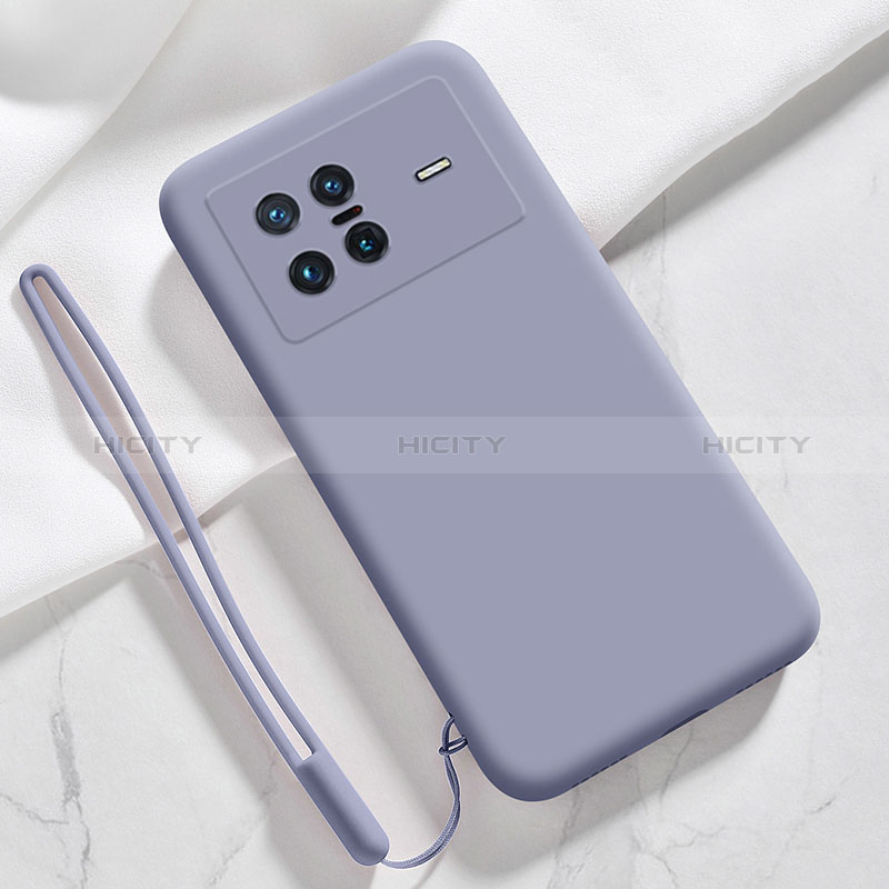 Custodia Silicone Ultra Sottile Morbida 360 Gradi Cover YK3 per Vivo X Note Grigio Lavanda