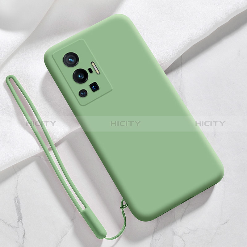 Custodia Silicone Ultra Sottile Morbida 360 Gradi Cover YK3 per Vivo X70 Pro 5G Verde