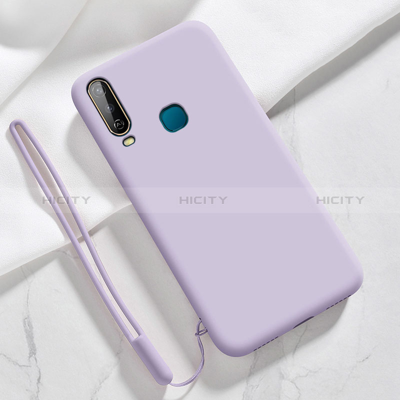 Custodia Silicone Ultra Sottile Morbida 360 Gradi Cover YK3 per Vivo Y3s Lavanda