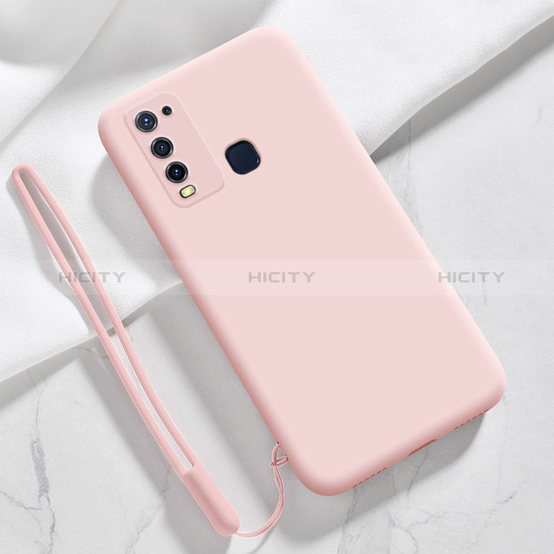 Custodia Silicone Ultra Sottile Morbida 360 Gradi Cover YK3 per Vivo Y50 Rosa