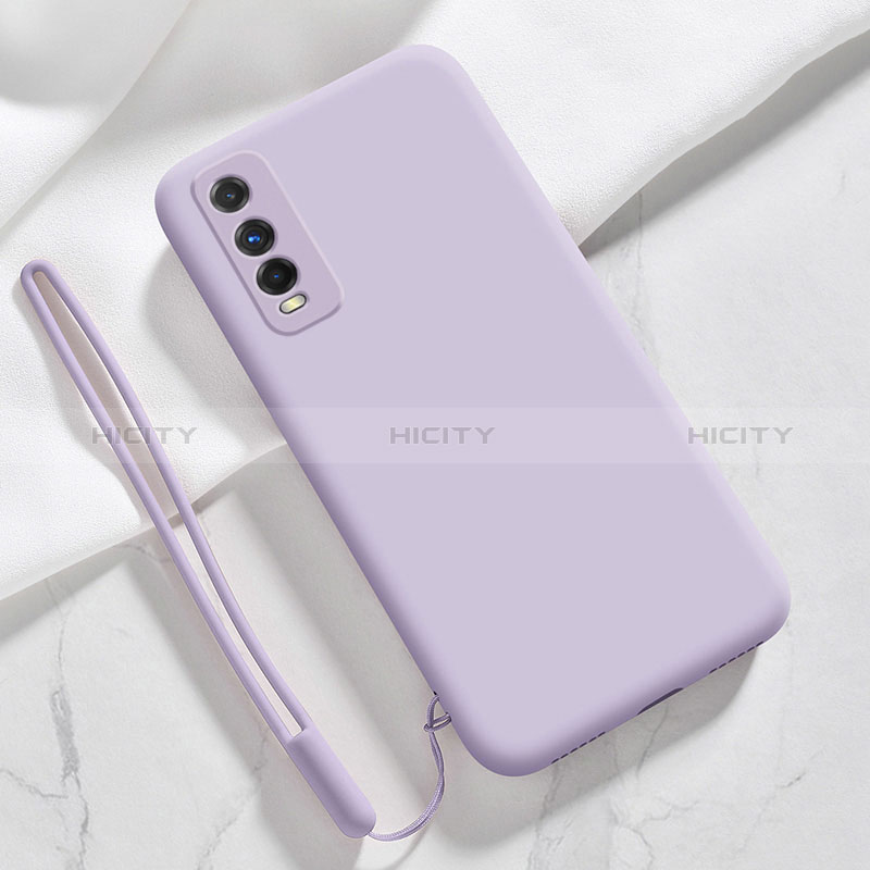 Custodia Silicone Ultra Sottile Morbida 360 Gradi Cover YK3 per Vivo Y51s 5G Lavanda