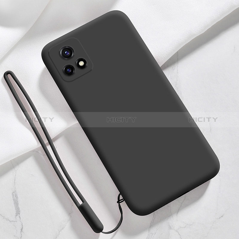 Custodia Silicone Ultra Sottile Morbida 360 Gradi Cover YK3 per Vivo Y72 India Nero