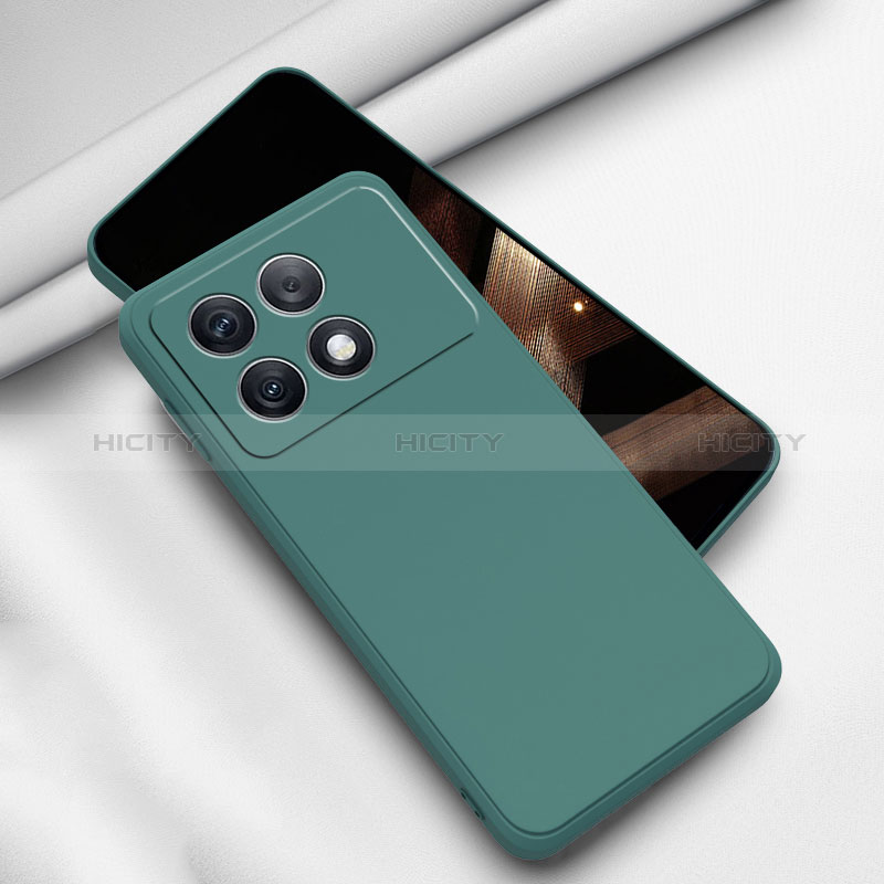 Custodia Silicone Ultra Sottile Morbida 360 Gradi Cover YK3 per Xiaomi Redmi K70 5G Verde