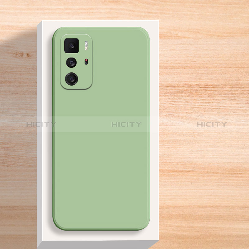 Custodia Silicone Ultra Sottile Morbida 360 Gradi Cover YK3 per Xiaomi Redmi Note 10 Pro 5G Verde Pastello